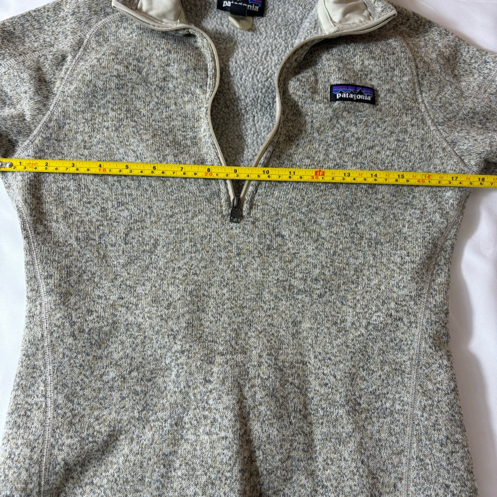 Patagonia Better Sweater 1/4 Zip Pull Over Fleece Long Sleeve Pelican Size Small - Picture 11 of 14